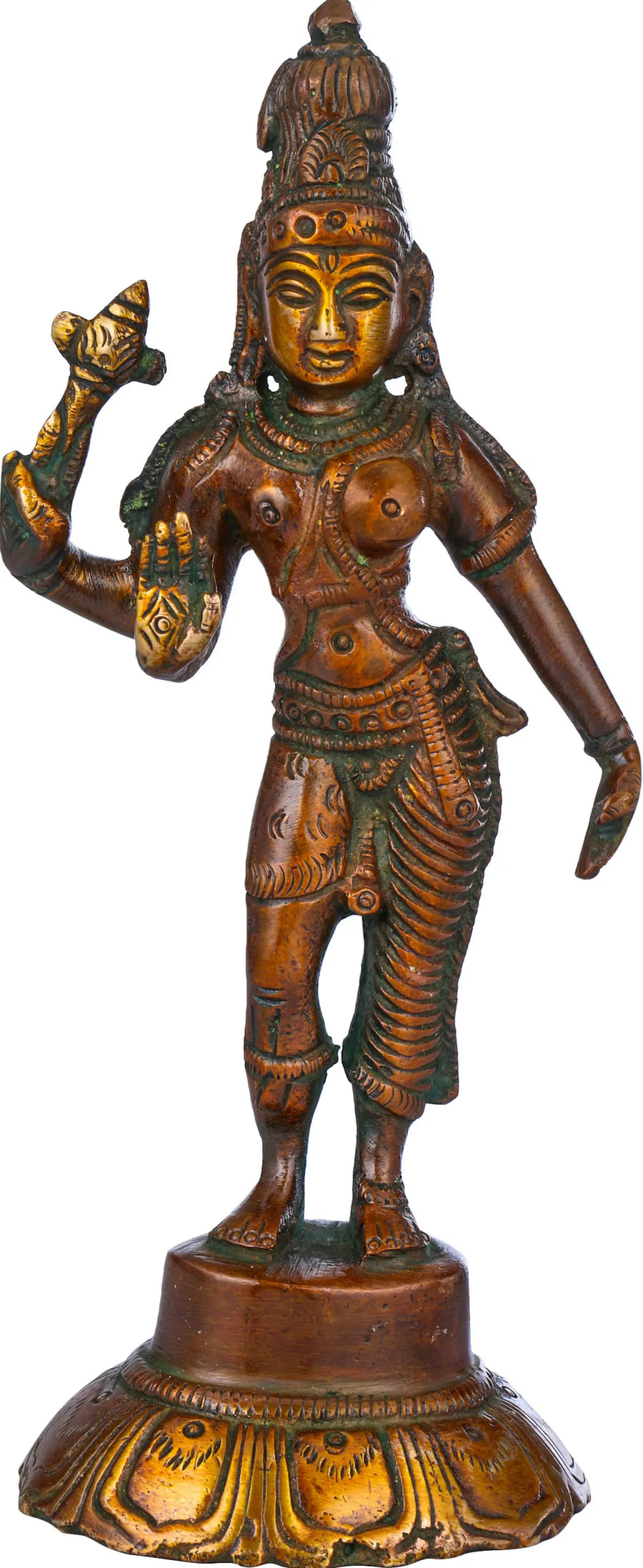 Ardhanarishvara Brass Statue Shiva Shakti Handmade