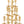 38" Multitude of Auspiciousness Large Brass Lamp with Twenty-Two Ganesha Idol