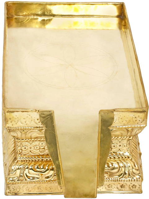 21" Abhisheka Patra in Brass | Handmade | Made in India