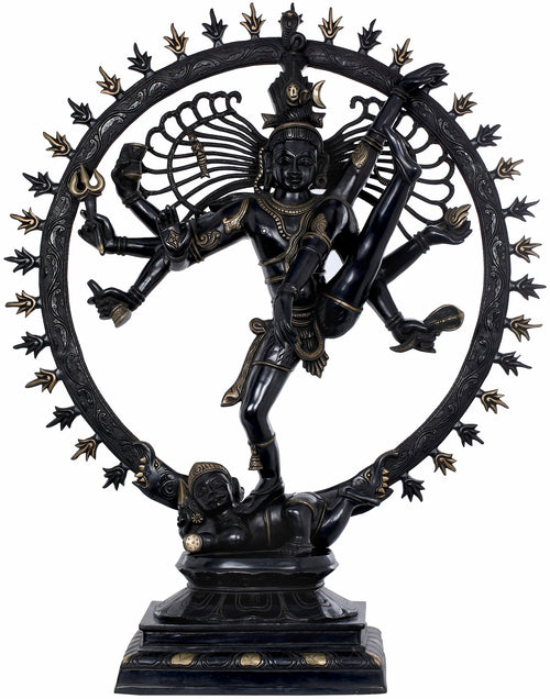 41" Shiva Nataraja Tandava Dance Brass Statue Handmade