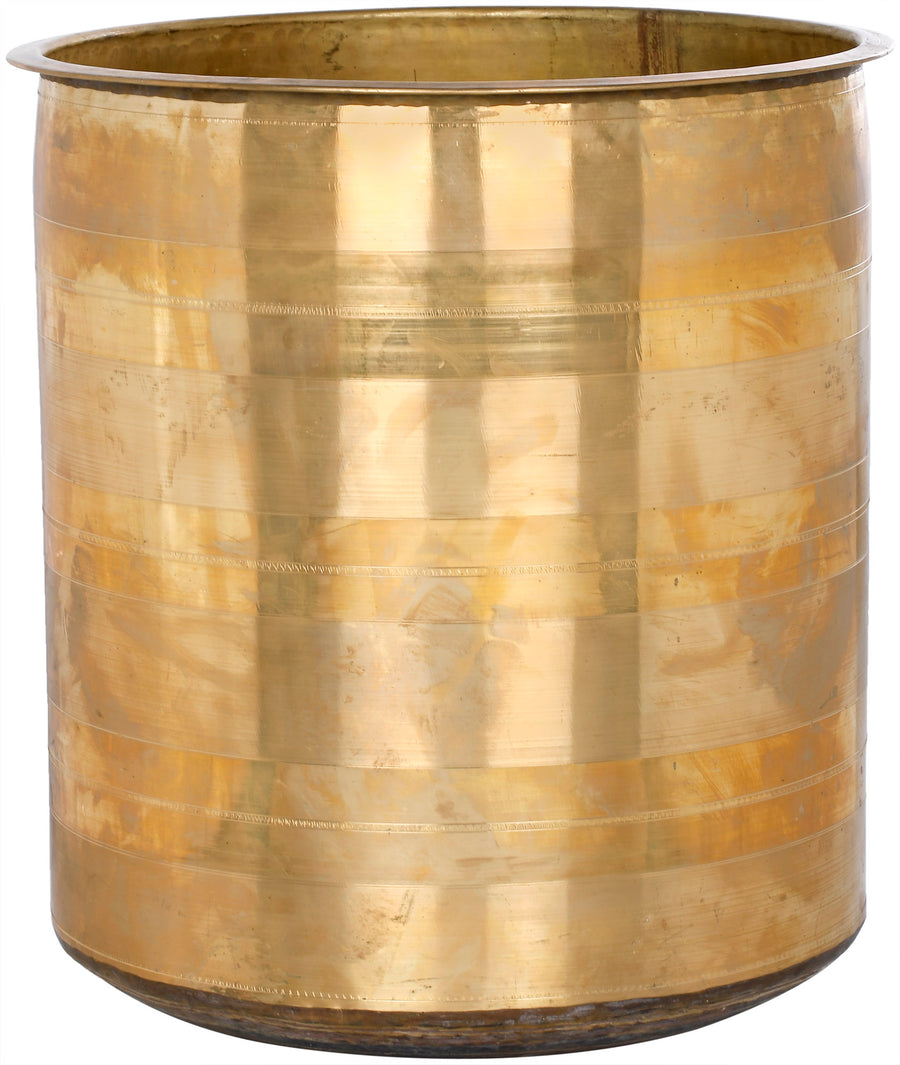 18" Large Brass Drum Kunda Statue Handmade