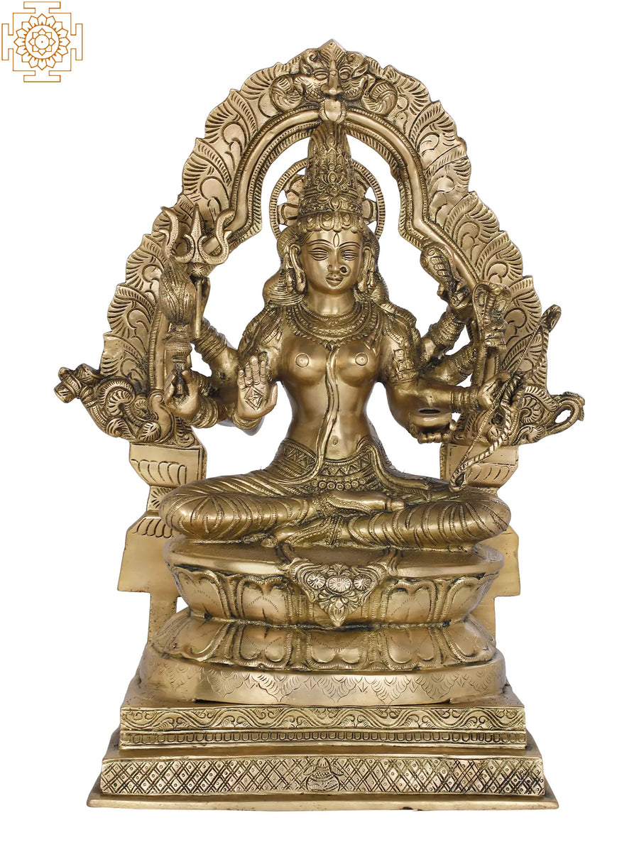 22" Santoshi Mata Brass Statue for Pooja