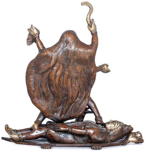 8" The Wrath of Kali In Brass | Handmade | Made In India