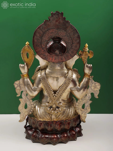 29" Glamour of Lord Ganesha Brass Sculpture | Handmade