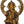 11" Seated Ganesha With Kirtimukha and Lotus Petals Aureole In Brass | Handmade | Made In India