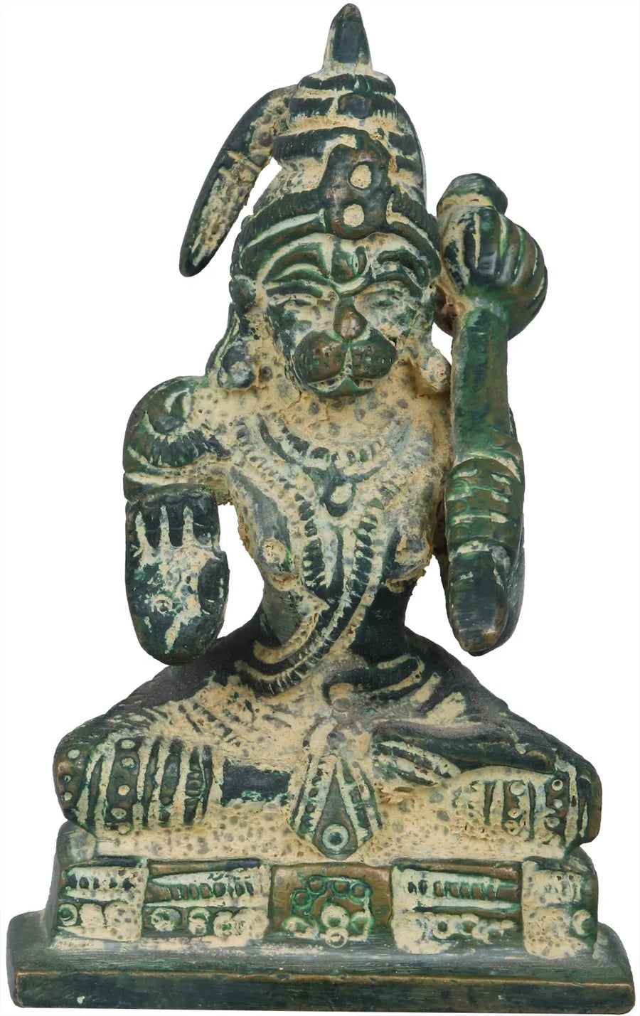 2" Handmade Brass Lord Hanuman Statue for Home Pooja
