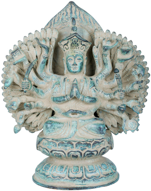 8" Devi Chandi Handmade Brass Statue for Pooja