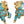 Tibetan Buddhist Pair of Temple Snow Lions