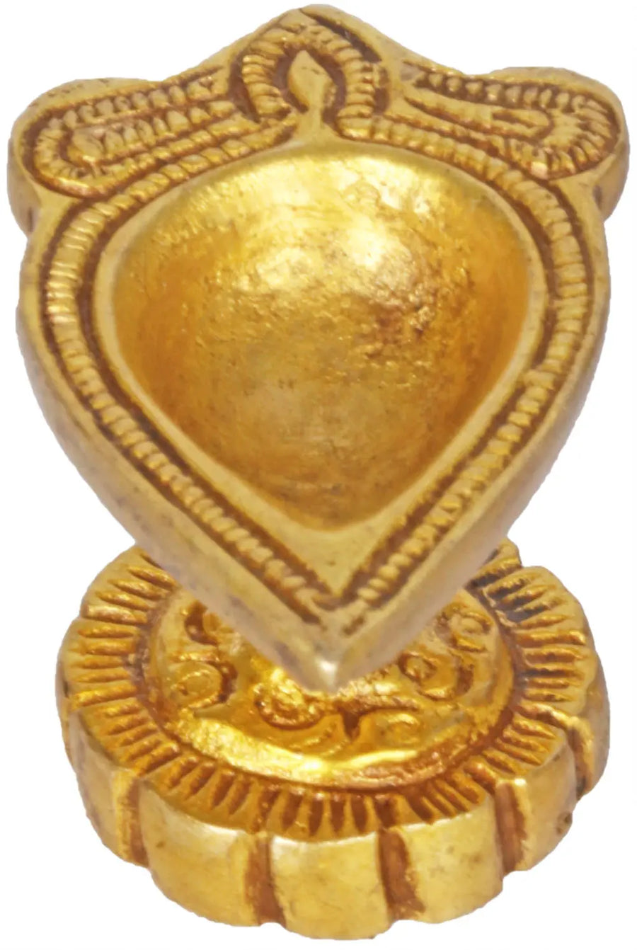 1" Small Brass Diya Handmade Idol for Pooja