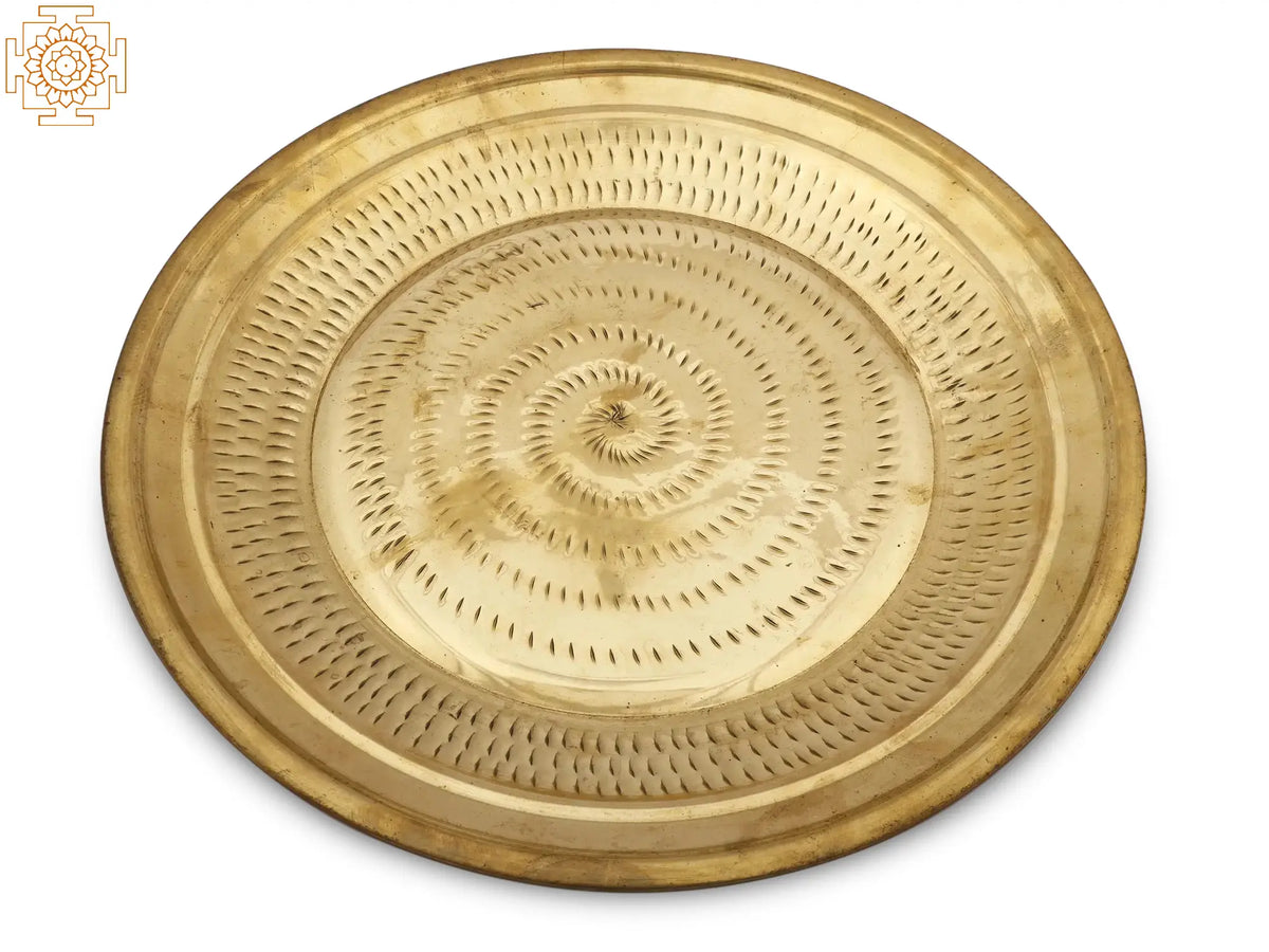 17" Brass Large Thali (Parat)