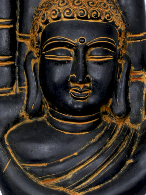 21" Large Size Buddha in Hand - Tibetan Buddhist In Brass | Handmade | Made In India