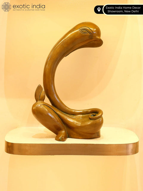 An Eternal Blessing Unfolding in Quiet Motion (Modern Sculpture of Lord Ganesha)