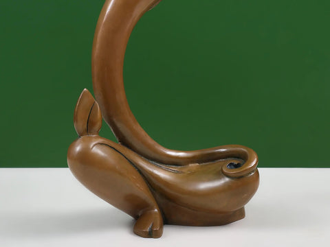An Eternal Blessing Unfolding in Quiet Motion (Modern Sculpture of Lord Ganesha)