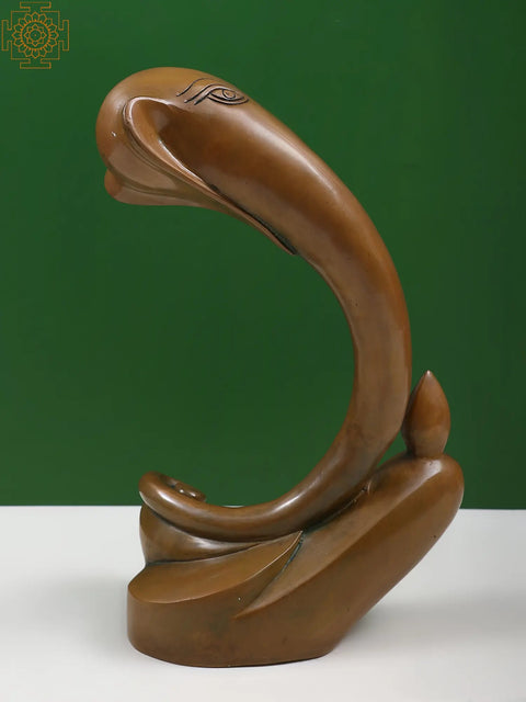 An Eternal Blessing Unfolding in Quiet Motion (Modern Sculpture of Lord Ganesha)