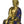 5" Brass Lord Buddha Statue in Bhumisparsha Mudra (Wearing Lapis Hued Robe) | Handmade