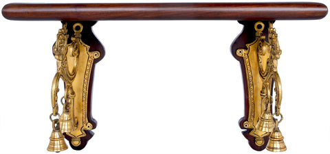 Peacock Shelf (Altar) with Bells