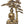 12" Tibetan Buddhist Deity Buddha Under Bodhi Tree in Brass | Handmade