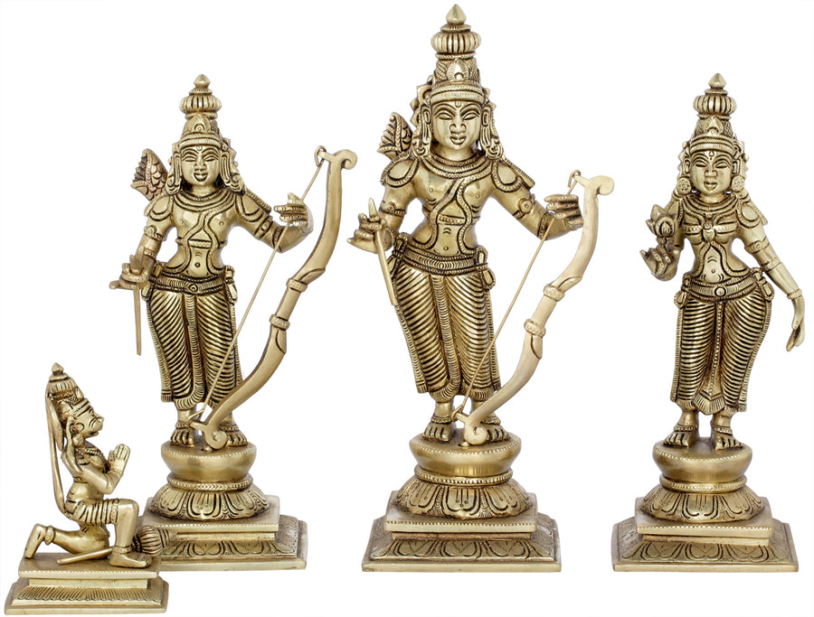 12" Rama Durbar Brass Statue Handmade