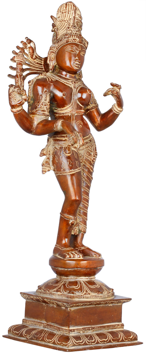 20" Beauty of Ardhanarishvara in Brass | Indian Handcrafted Idol