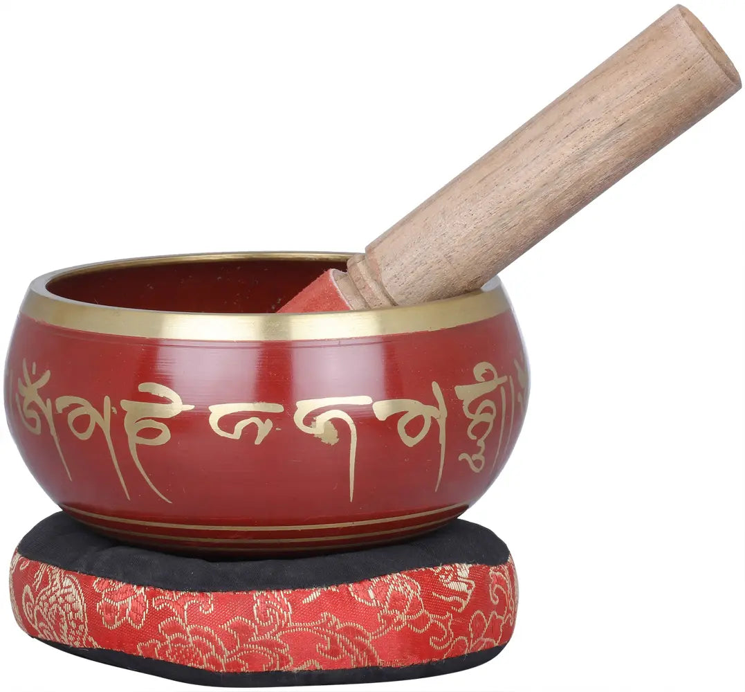 5" Brass Tibetan Buddhist Singing Bowl | Handmade | Made in India