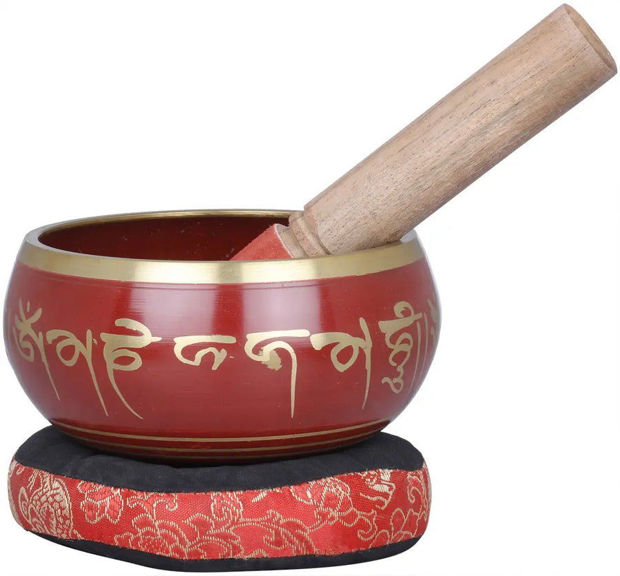 5" Handmade Brass Tibetan Buddhist Singing Bowl for Meditation