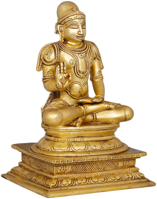 8" Lord Shiva Brass Statue Handmade