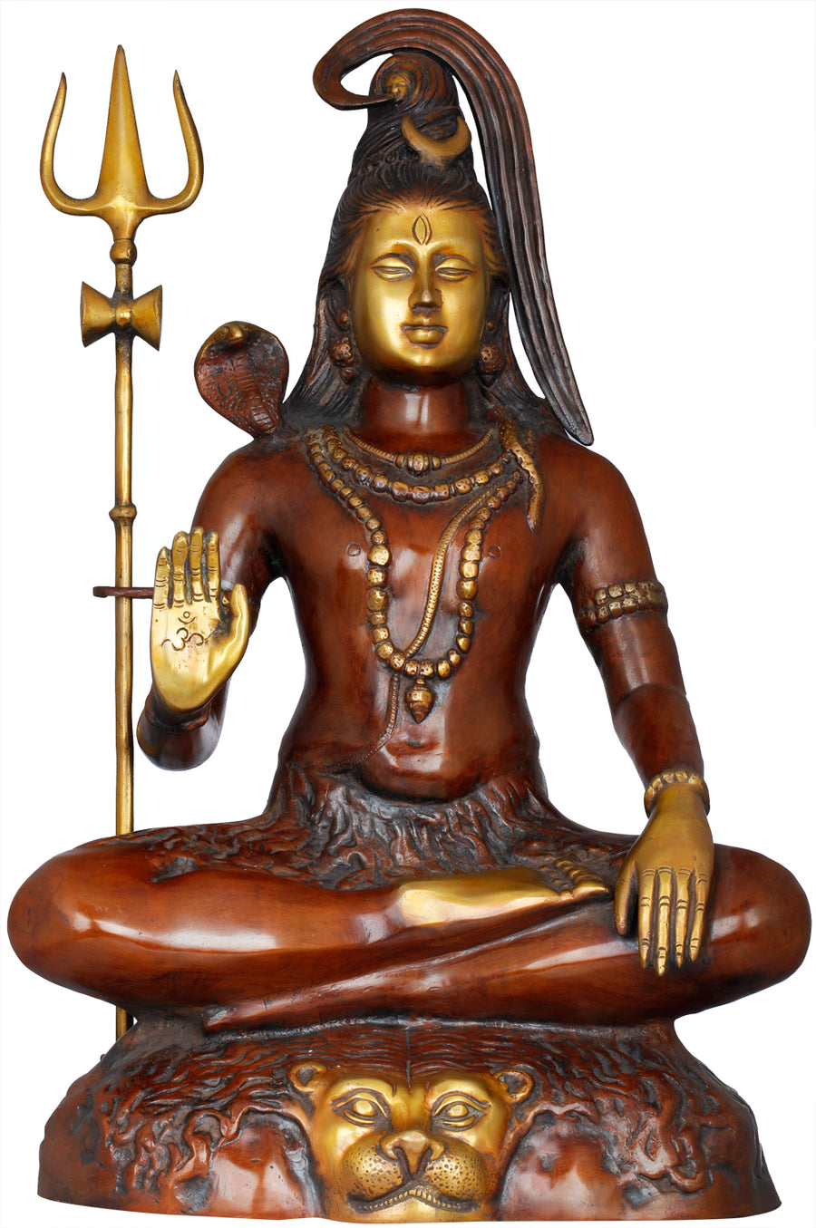 23" Dhyani Shiva Paramaguru Adinatha Handmade Brass Statue