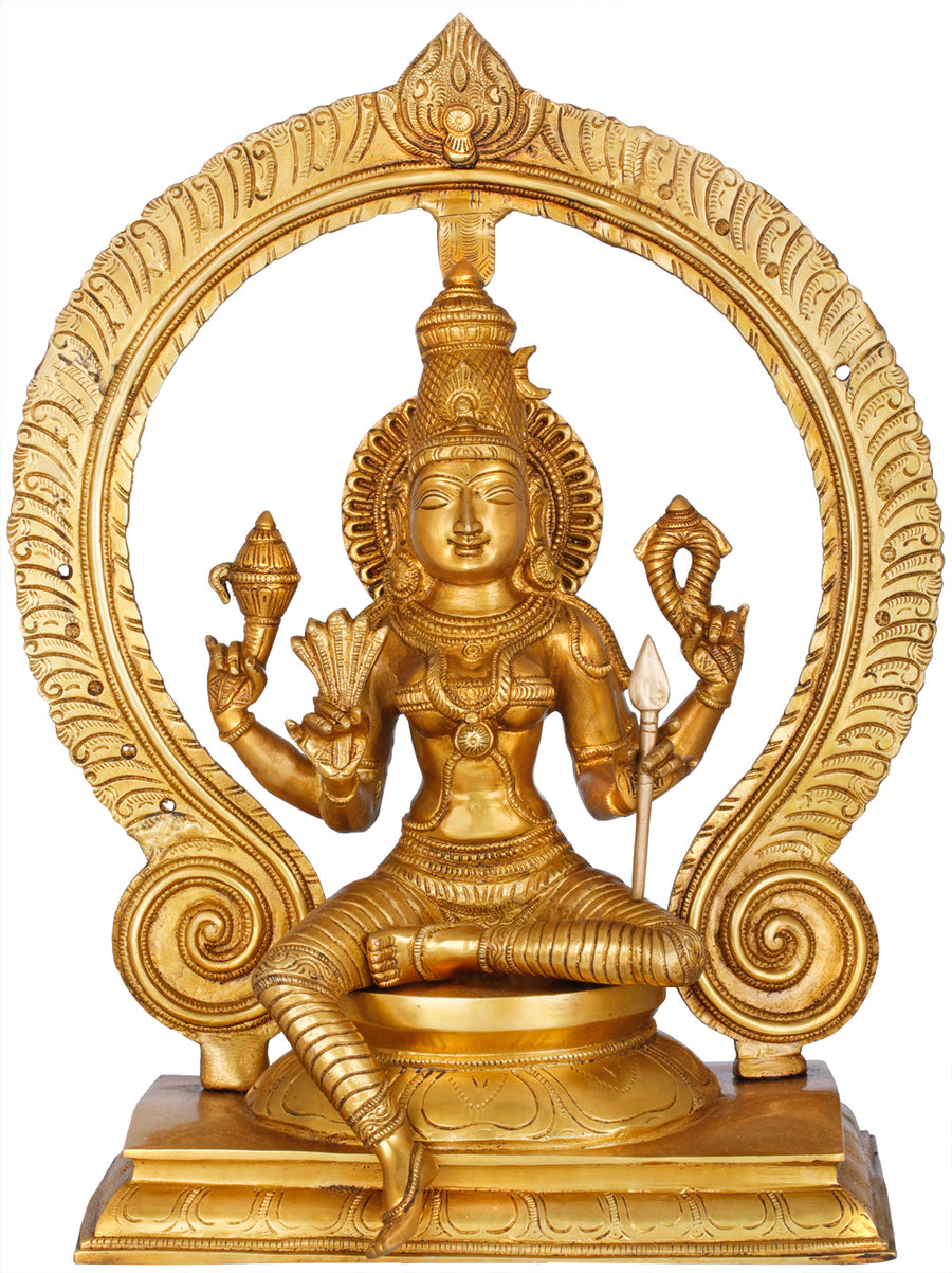 18" Goddess Parvati Brass Statue for Home Pooja