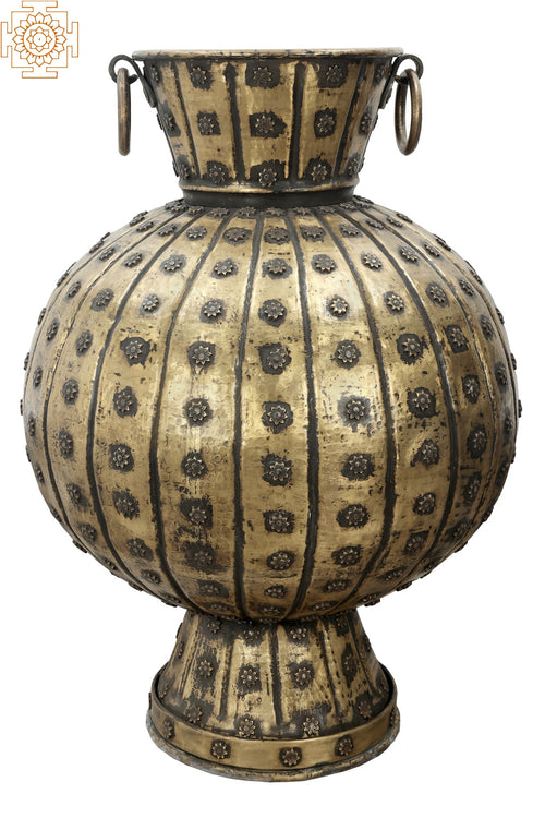 Super Large Brass Flower Vase for Home Decor