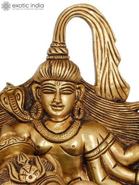15" Warrior Lord Ganesha with Nandi and Six Armed Shiva In Brass | Handmade | Made In India