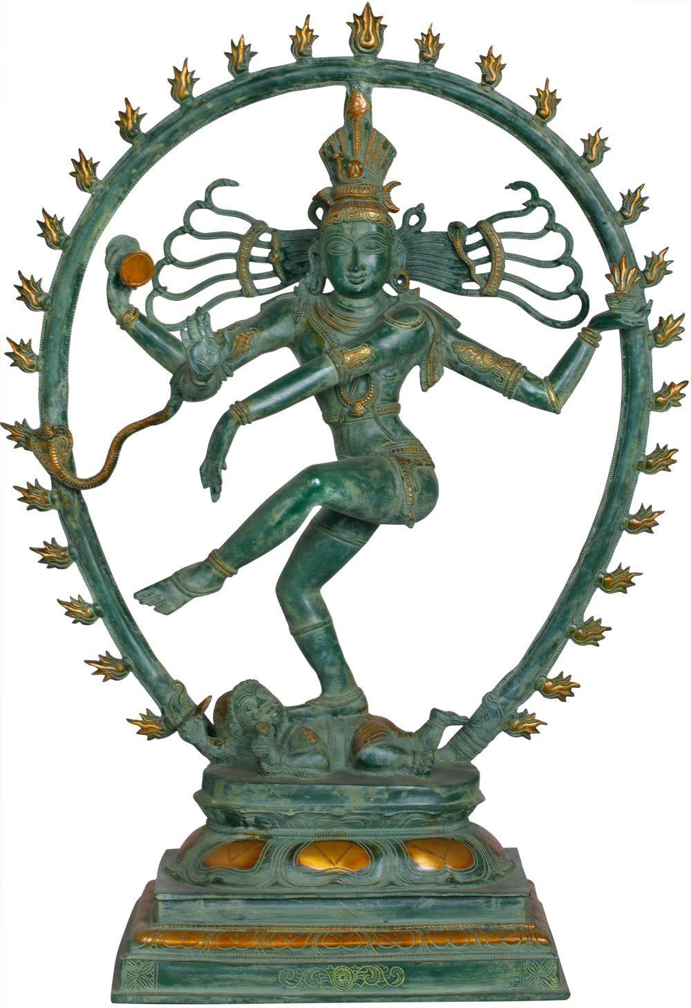 30" Haunting Beauty of Lord Nataraja | Handmade Indian Brass Statues