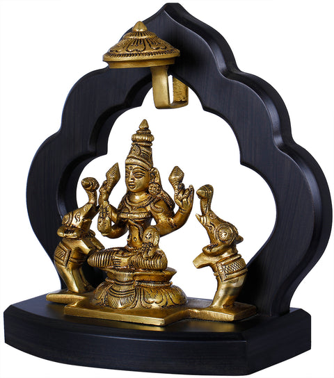 7" Auspicious Gajalakshmi Brass Statue | Made in India