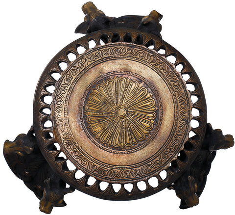 Pedestal on Horse Heads Stand