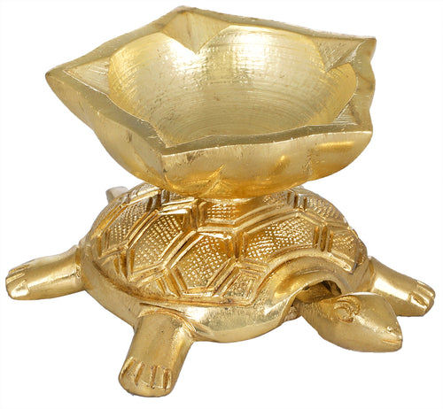 Brass Vastu Tortoise Lamp for Home Decor