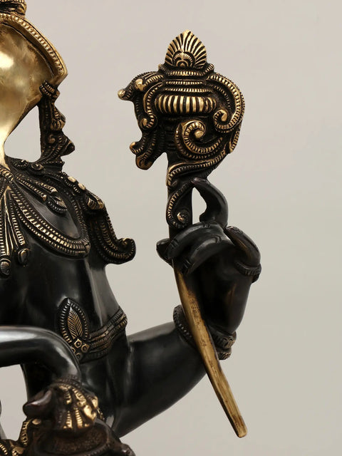 20" Superfine Ganesha Granting Abhaya | Handmade Brass Statue