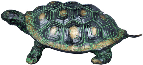 Charming Golden Shades Brass Vastu Tortoise Statue