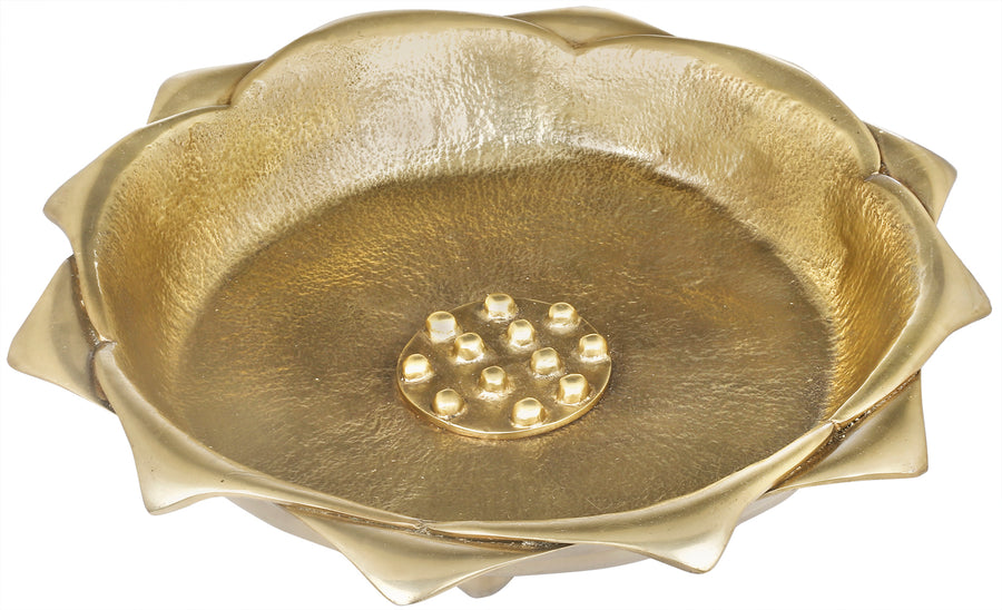 Lotus Brass Urli Bowl for Home Decor