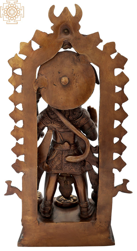 12" Mahabali Hanuman In Brass | Handmade | Made In India