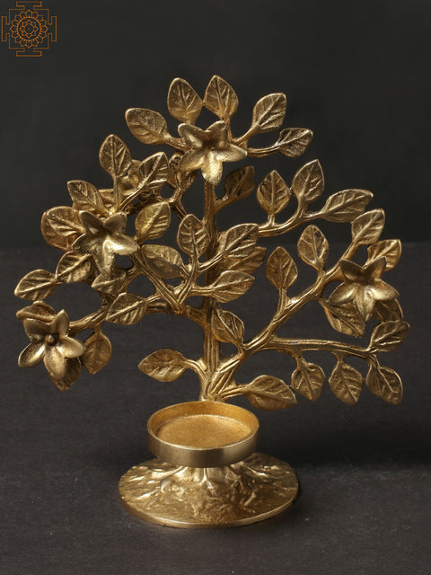 Brass Tree Candle Stand