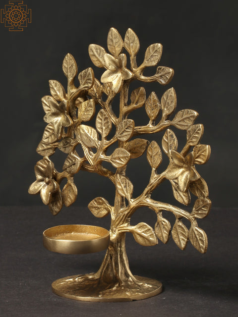 Brass Tree Candle Stand