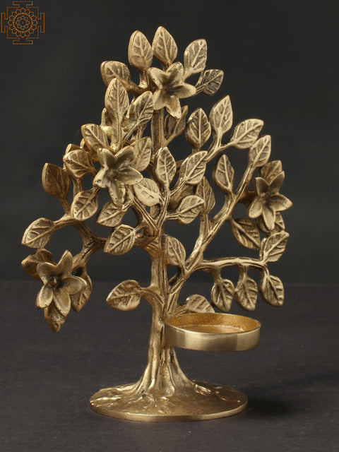 Brass Tree Candle Stand