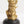 4" Small Brass Shiva Head Idol on Wooden Base