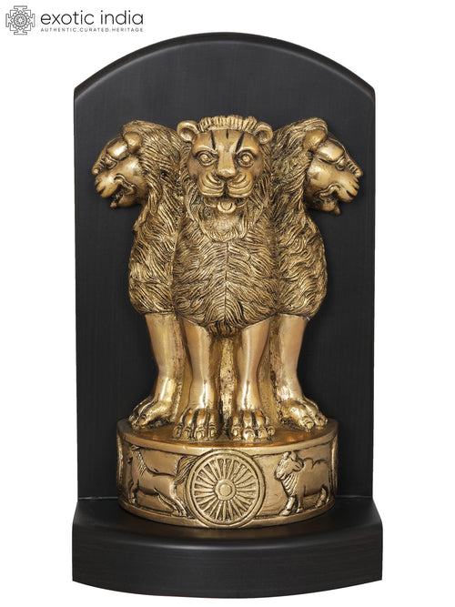 Brass Ashoka Stambha Statue for Home Decor