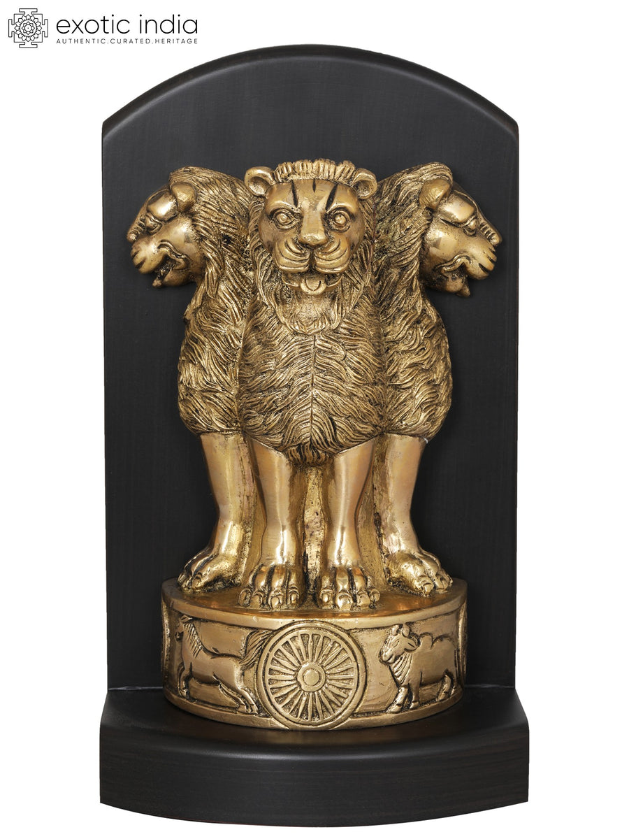 Brass Ashoka Stambha Statue for Home Decor