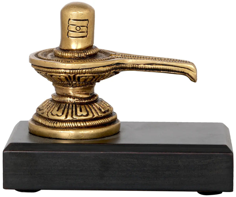 2" Brass Shiva Linga Idol for Car Dashboard