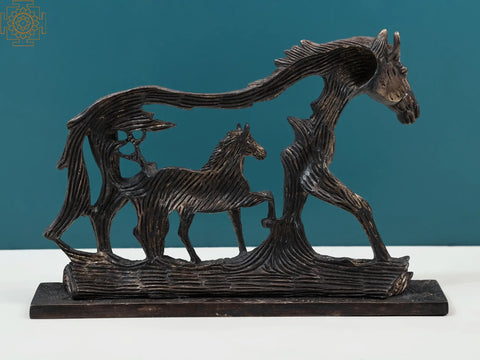 Stylized Horse Under Horse