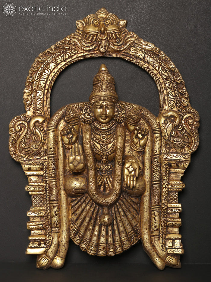 20" Goddess Meenakshi (Beautiful Wall Hanging) In Brass | Handmade | Made In India
