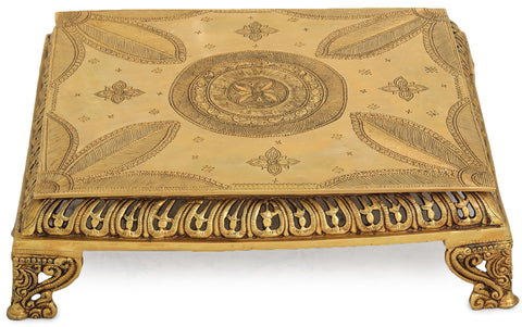 Flower Engraved Chowki