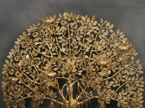 Stunning Tree with Perched Birds and Root Stand