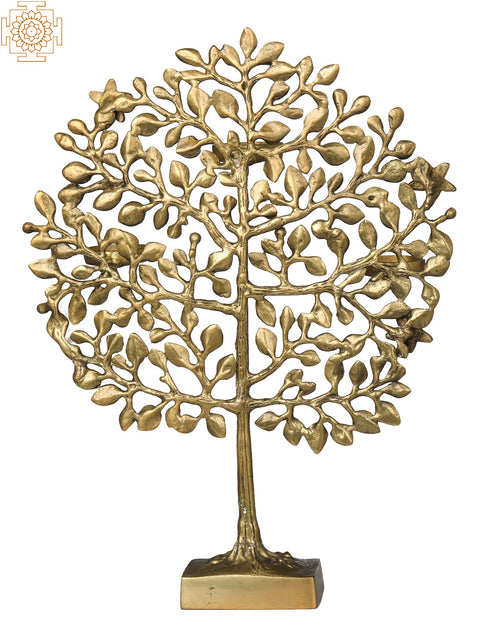 Three Wax Diyas Holder Tree of Life on Stand